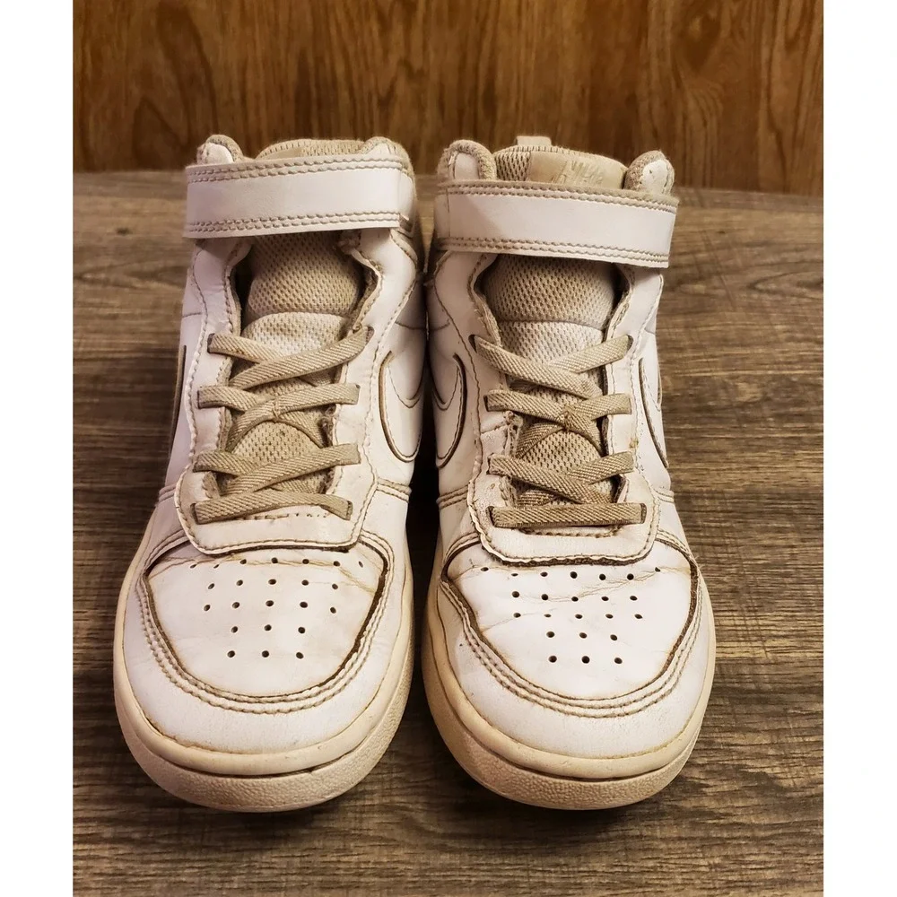 Nike Court Borough Mid 2‎ Sneakers Youth Size 1Y White